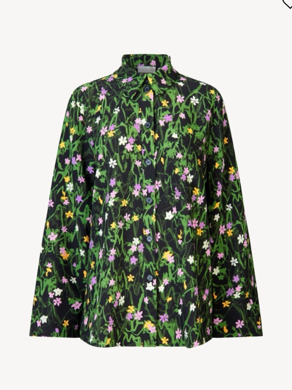 Stine Goya Fluor Mini Flowers Button Up